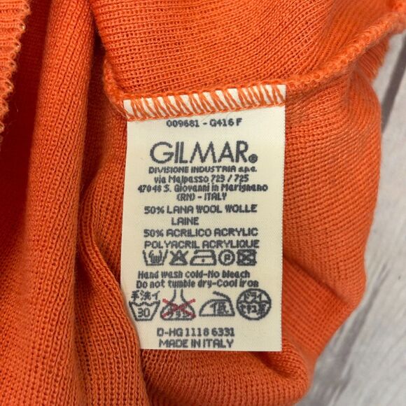 Iceberg Women Full Zip Knit Sweater Top Size Medium Wool Blend Italy D033 -13 - Picture 8 of 16